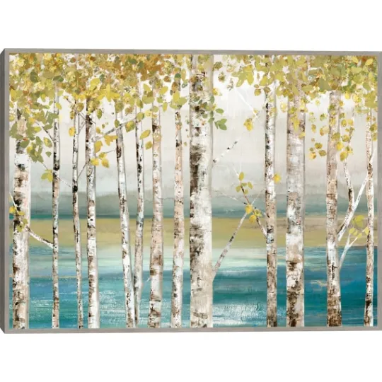 Kirkland's Home Down By The River Framed Canvas Art Print- Framed Art