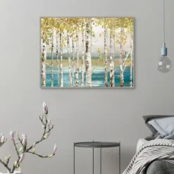 Kirkland's Home Down By The River Framed Canvas Art Print- Framed Art
