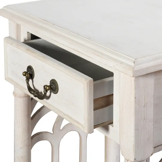 Kirkland's Home 1-Drawer Cathedral Sides Accent Table- Accent & End Tables