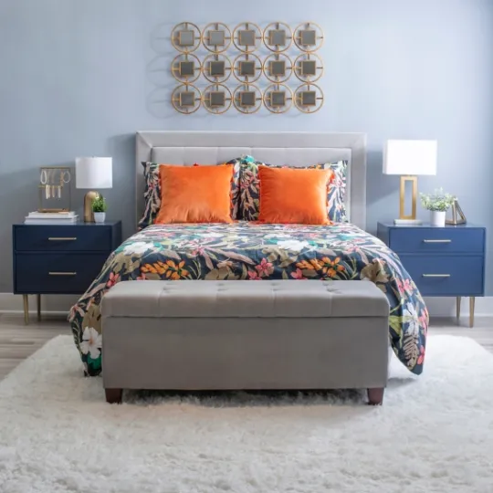 Kirkland's Home 2-Drawer Nightstand With Gold Hardware- Nightstands