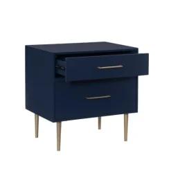 Kirkland's Home 2-Drawer Nightstand With Gold Hardware- Nightstands