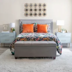 Kirkland's Home 2-Drawer Nightstand With Gold Hardware- Nightstands