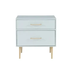 Kirkland's Home 2-Drawer Nightstand With Gold Hardware- Nightstands