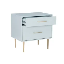 Kirkland's Home 2-Drawer Nightstand With Gold Hardware- Nightstands