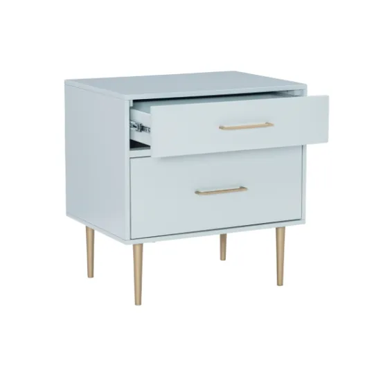 Kirkland's Home 2-Drawer Nightstand With Gold Hardware- Nightstands