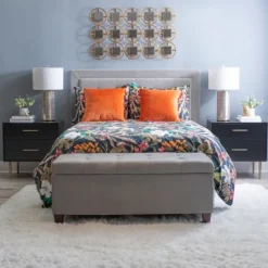 Kirkland's Home 2-Drawer Nightstand With Gold Hardware- Nightstands