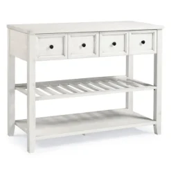 Kirkland's Home 2-Drawer Solid Wood Console Table- Console Tables