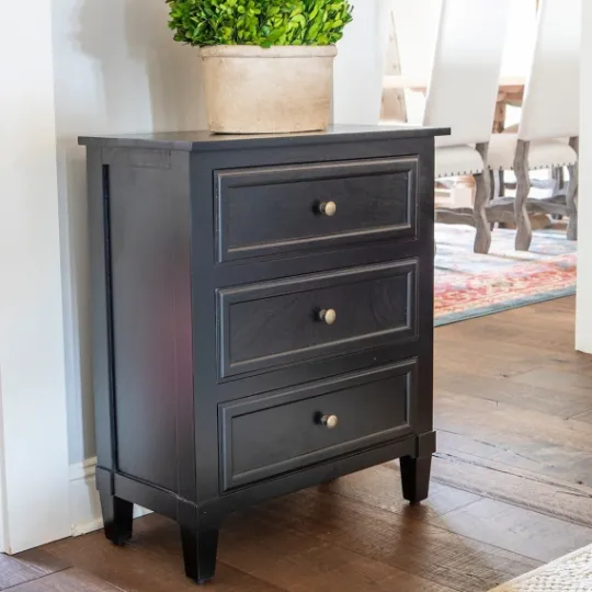 Kirkland's Home 3-Drawer Wooden Accent Table- Accent & End Tables