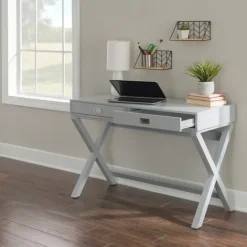 Kirkland's Home 2-Drawer X-Frame Desk- Office Furniture
