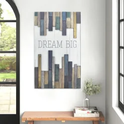 Kirkland's Home Dream Big Wood Slat Wall Plaque- Wall Quotes & Signs