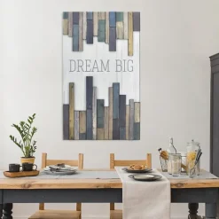 Kirkland's Home Dream Big Wood Slat Wall Plaque- Wall Quotes & Signs
