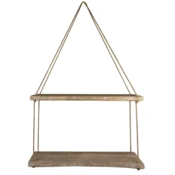 Kirkland's Home Driftwood And Jute Rope Hanging Wall Shelf- Shelves