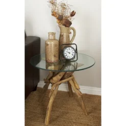Kirkland's Home Driftwood Branch Base Accent Table- Accent & End Tables