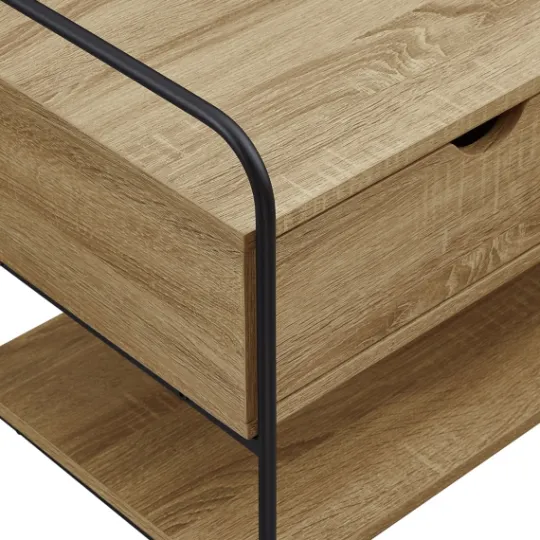 Kirkland's Home Driftwood Shannon 2-Drawer Storage Bench- Entryway Furniture