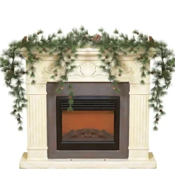 Kirkland's Home Drooping Snowy Ming Pine Christmas Garland- Arrangements & Greenery