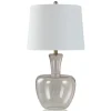 Kirkland's Home Dusty Blush Glass Gourd Table Lamp- Table Lamps