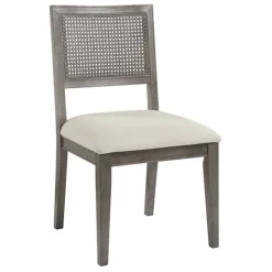Kirkland's Home Dusty Gray Cane Back 2-Pc. Dining Chair Set- Dining Chairs