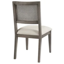 Kirkland's Home Dusty Gray Cane Back 2-Pc. Dining Chair Set- Dining Chairs