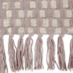 Kirkland's Home Dusty Lilac Urban Check Throw- Blankets & Throws