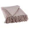Kirkland's Home Dusty Ribbed Fringe Throw- Blankets & Throws