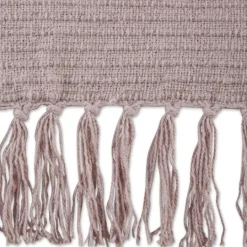 Kirkland's Home Dusty Ribbed Fringe Throw- Blankets & Throws