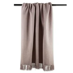 Kirkland's Home Dusty Ribbed Fringe Throw- Blankets & Throws