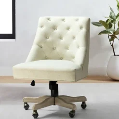 Kirkland's Home Dylan Upholstered Office Chair- Office Furniture