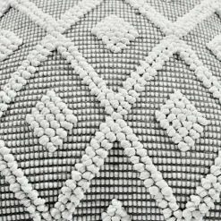 Kirkland's Home Earl Gray Diamond Knot Tufted Throw Pillow- Pillows