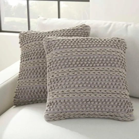 Kirkland's Home Earl Woven Stripes Throw Pillows, Set Of 2- Pillows