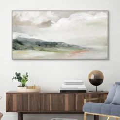 Kirkland's Home Earth And Clouds Abstract Framed Wall Art- Framed Art
