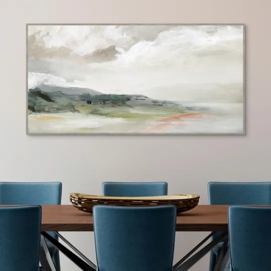 Kirkland's Home Earth And Clouds Abstract Framed Wall Art- Framed Art