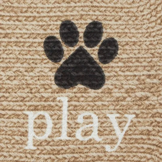 Kirkland's Home Eat Play Love Bone-Shaped Pet Bowl Mat- Kitchen & Floor Mats