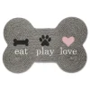 Kirkland's Home Eat Play Love Bone-Shaped Pet Bowl Mat- Kitchen & Floor Mats