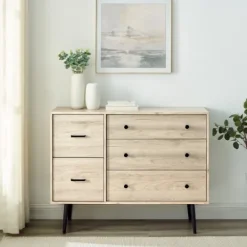 Kirkland's Home Eden Light Birch Tapered Legs Dresser- Dressers & Chests