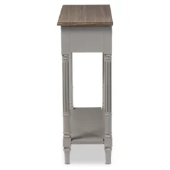 Kirkland's Home Edward Gray Mindi Wood Fluted Console Table- Console Tables