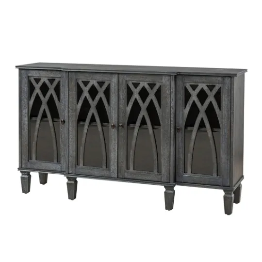 Kirkland's Home Eleanora Wood 4-Door Sideboard- Cabinets & Sideboards