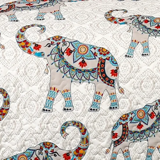 Kirkland's Home Elephant Sherpa Throw Blanket- Blankets & Throws