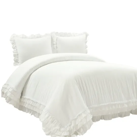 Kirkland's Home Ella Ruffle 3-Pc. Full/Queen Duvet Set- Duvets