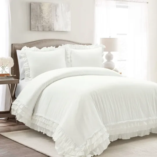 Kirkland's Home Ella Ruffle 3-Pc. Full/Queen Duvet Set- Duvets