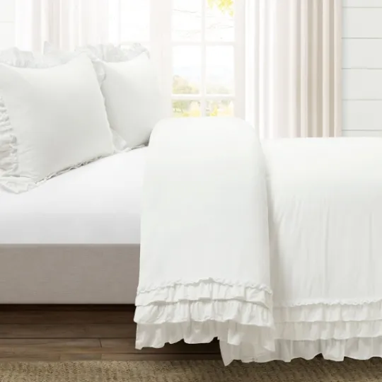 Kirkland's Home Ella Ruffle 3-Pc. Full/Queen Duvet Set- Duvets