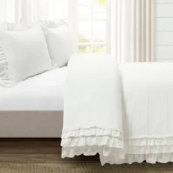Kirkland's Home Ella Ruffle 3-Pc. King Duvet Set- Duvets