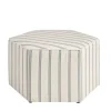 Kirkland's Home Ellen Stripe Martha Stewart Cocktail Ottoman- Benches & Ottomans