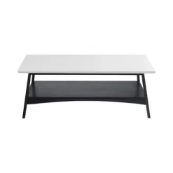 Kirkland's Home Ellis Black And White Wood Coffee Table- Coffee Tables