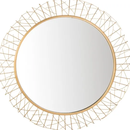 Kirkland's Home Elsie Gold Abstract Wall Mirror- Decorative Mirrors