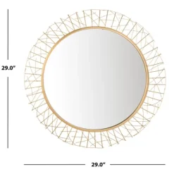 Kirkland's Home Elsie Gold Abstract Wall Mirror- Decorative Mirrors