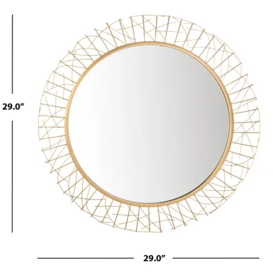 Kirkland's Home Elsie Gold Abstract Wall Mirror- Decorative Mirrors