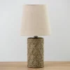 Kirkland's Home Embossed Floral Medallion Table Lamp- Table Lamps