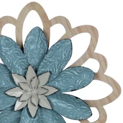 Kirkland's Home Embossed Metal Flower Wall Plaque- Wall Plaques