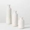 Kirkland's Home Embossed Scrolling 3-Pc. Vase Set- Vases