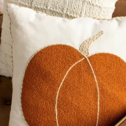 Kirkland's Home Embroidered Pumpkin Pillow- Pillows